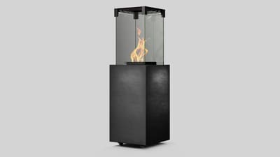 FALO Gasheizer aus Seta Liquorice Sinterquarz