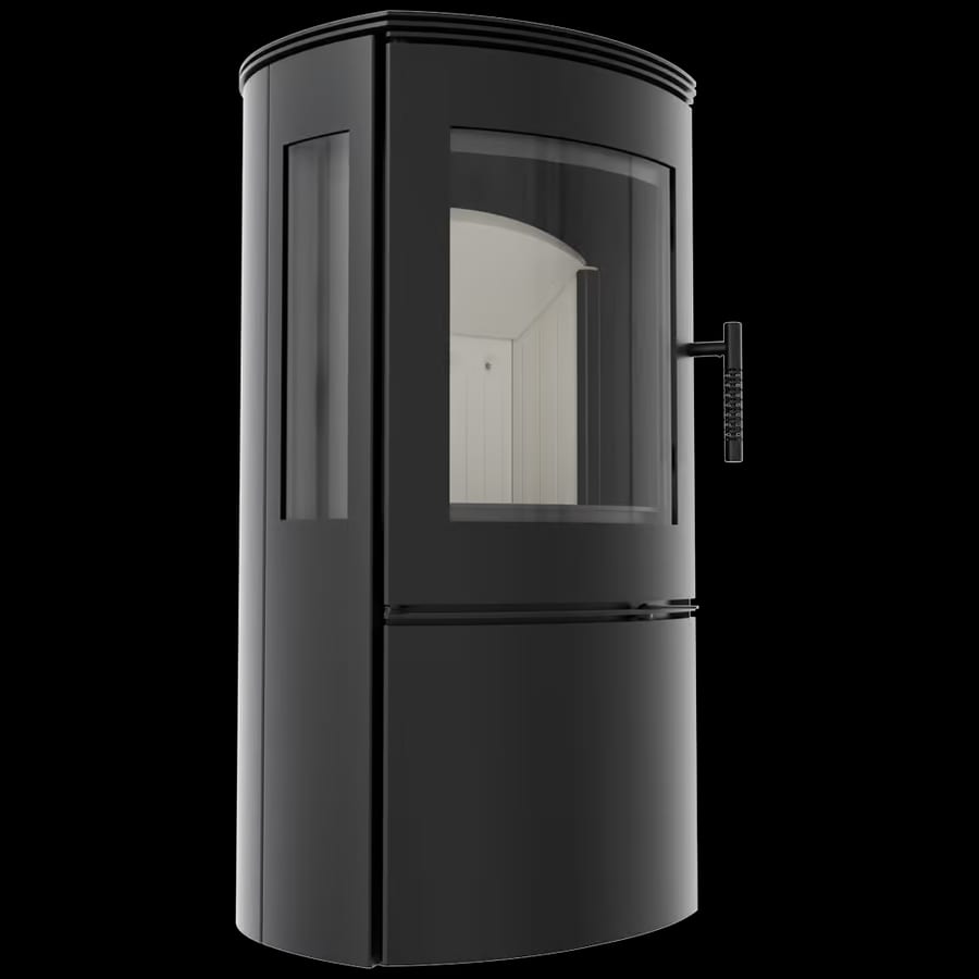 Kaminofen aus stahl KRATKI FALCON VIEW Ø 150 10 kW