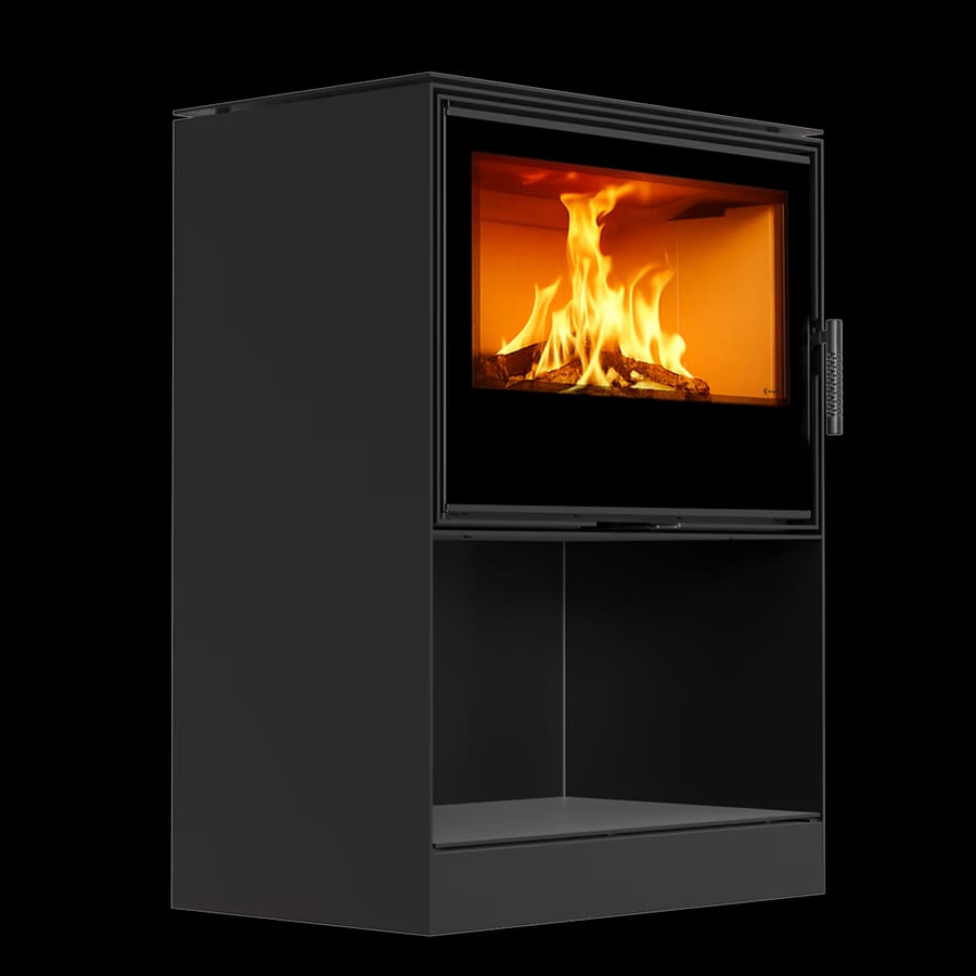 Kaminofen aus Stahl KRATKI KARI 80 Ø 180 12 kW Platz für Holz